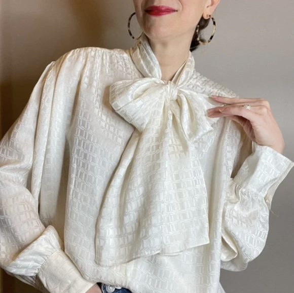 Bow Tie Detail Blouses